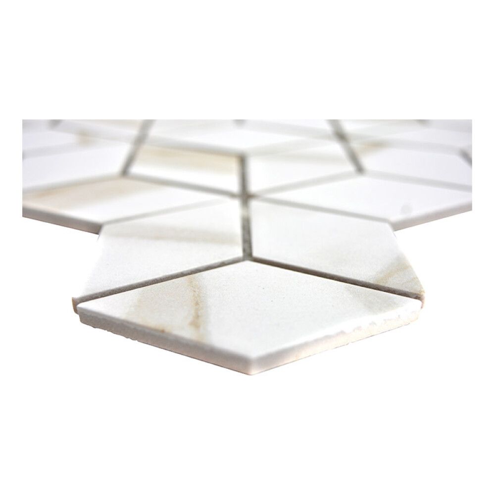Mosaiik Fliesen Diamant Calacatta 26,6 x 30,5 cm