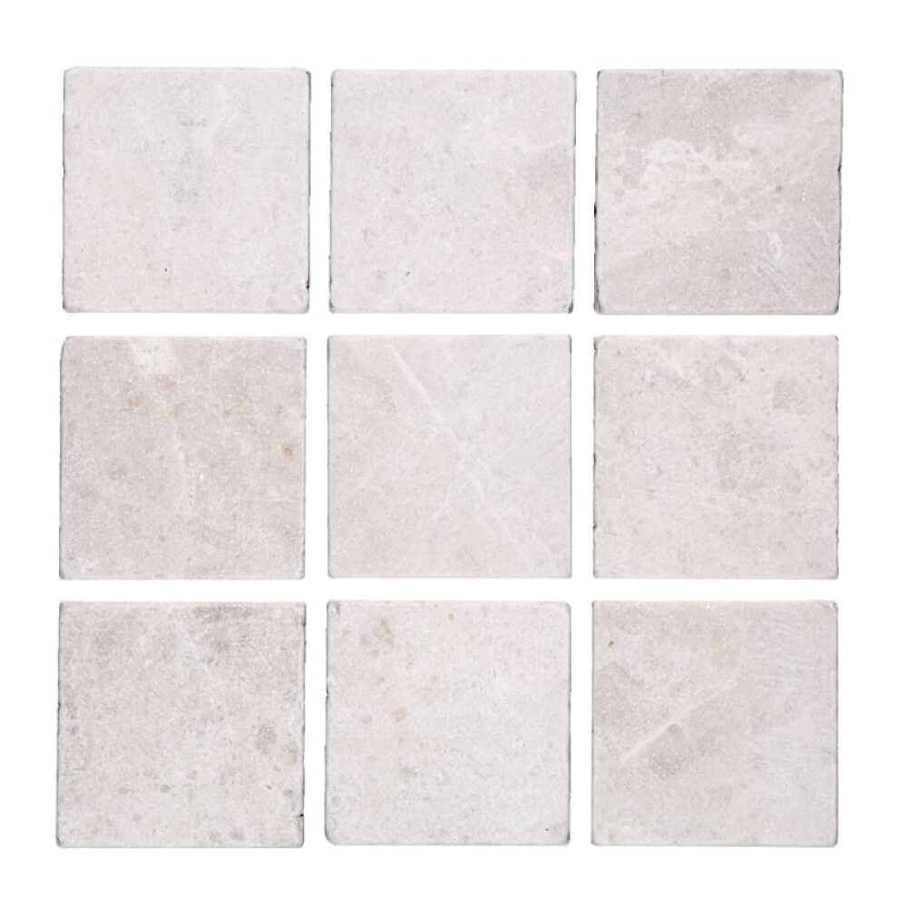 Marmorplaat Botticino beež 10 x 10 cm