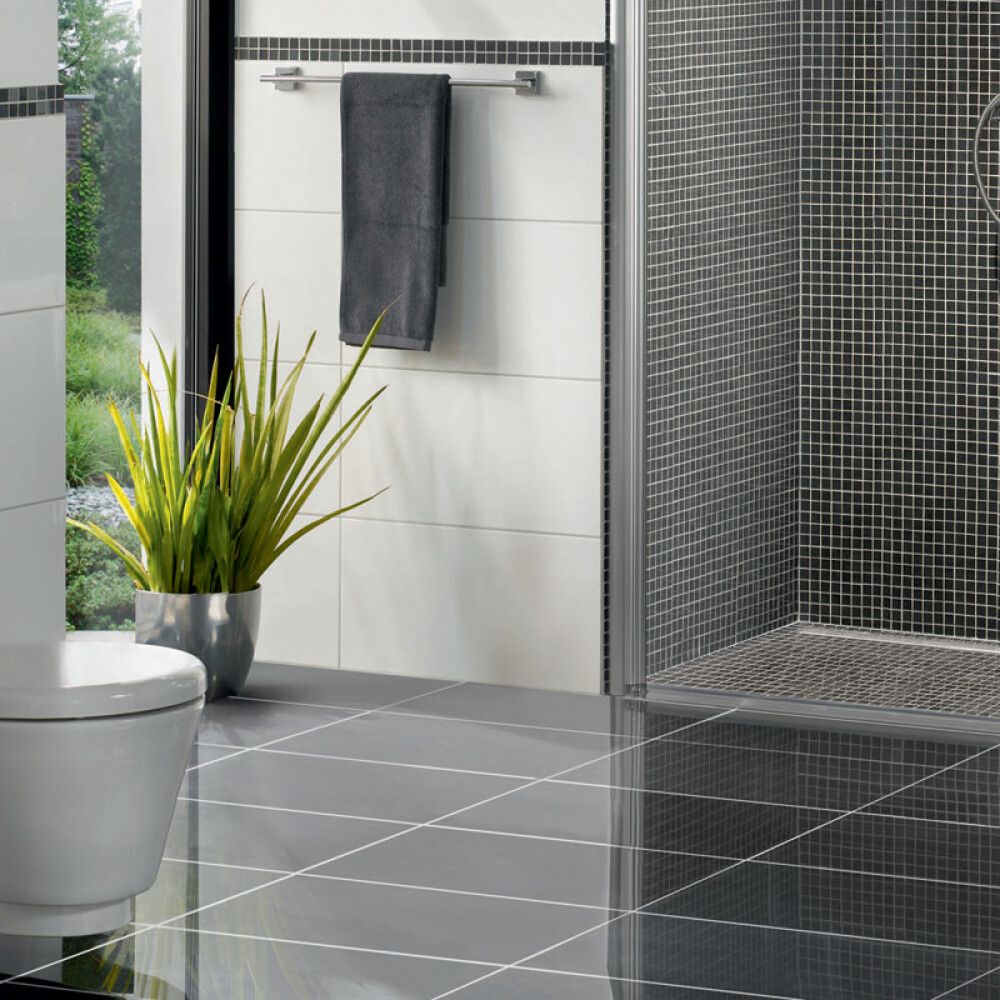 Põrandaplaat RAK Ceramics Futura 30 x 60 cm läikiv must