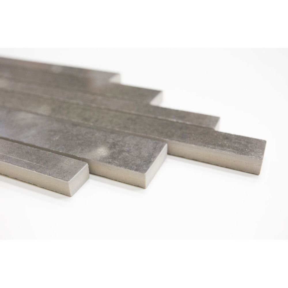 Dekoorplaat Palazzo Metallic Lines hõbedane 15 x 60 cm