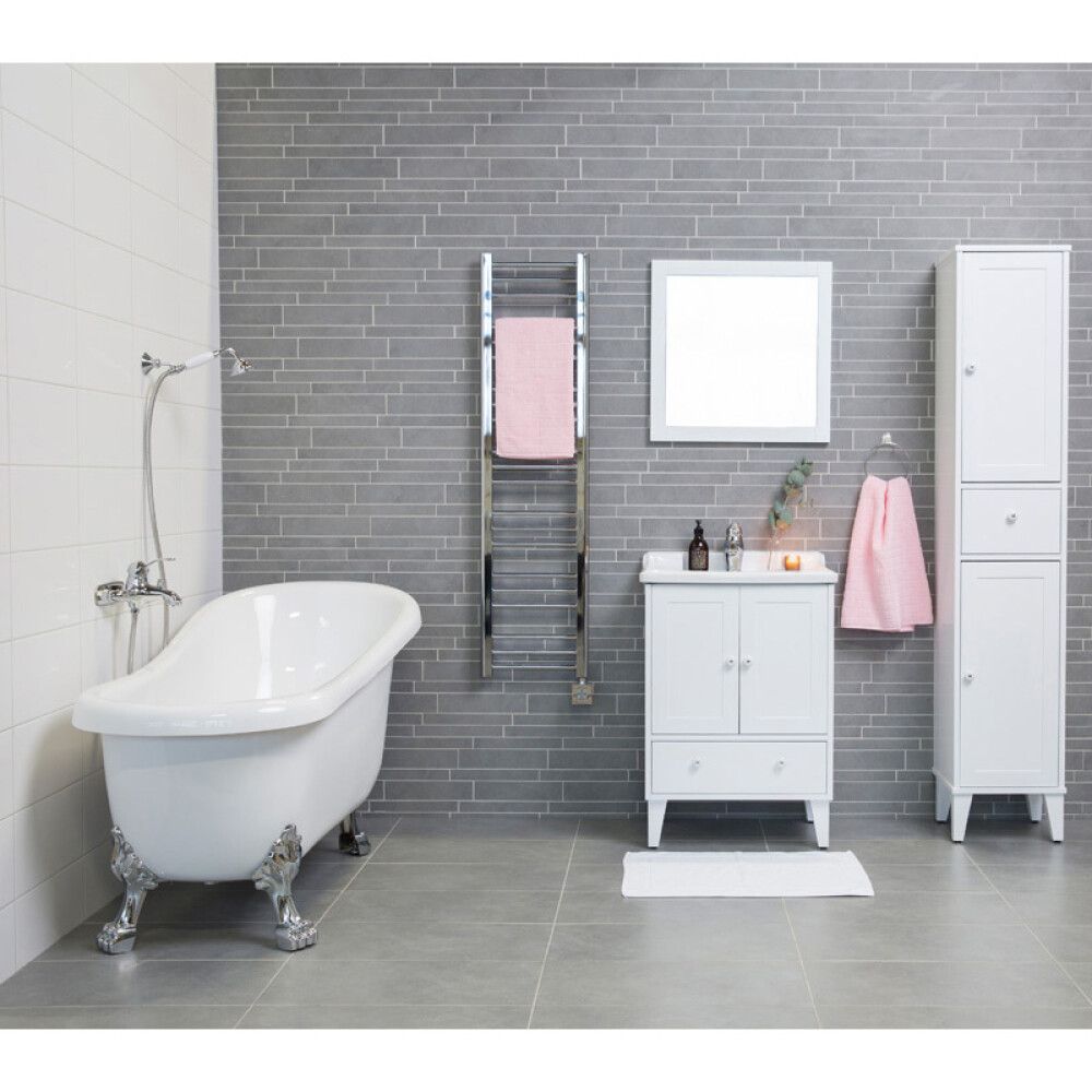 Seinaplaat Concept läikiv valge 20 x 40 cm