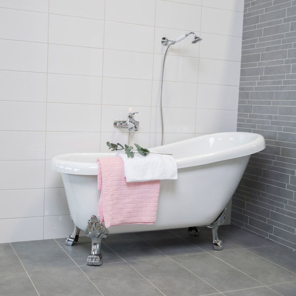 Seinaplaat Concept läikiv valge 20 x 40 cm