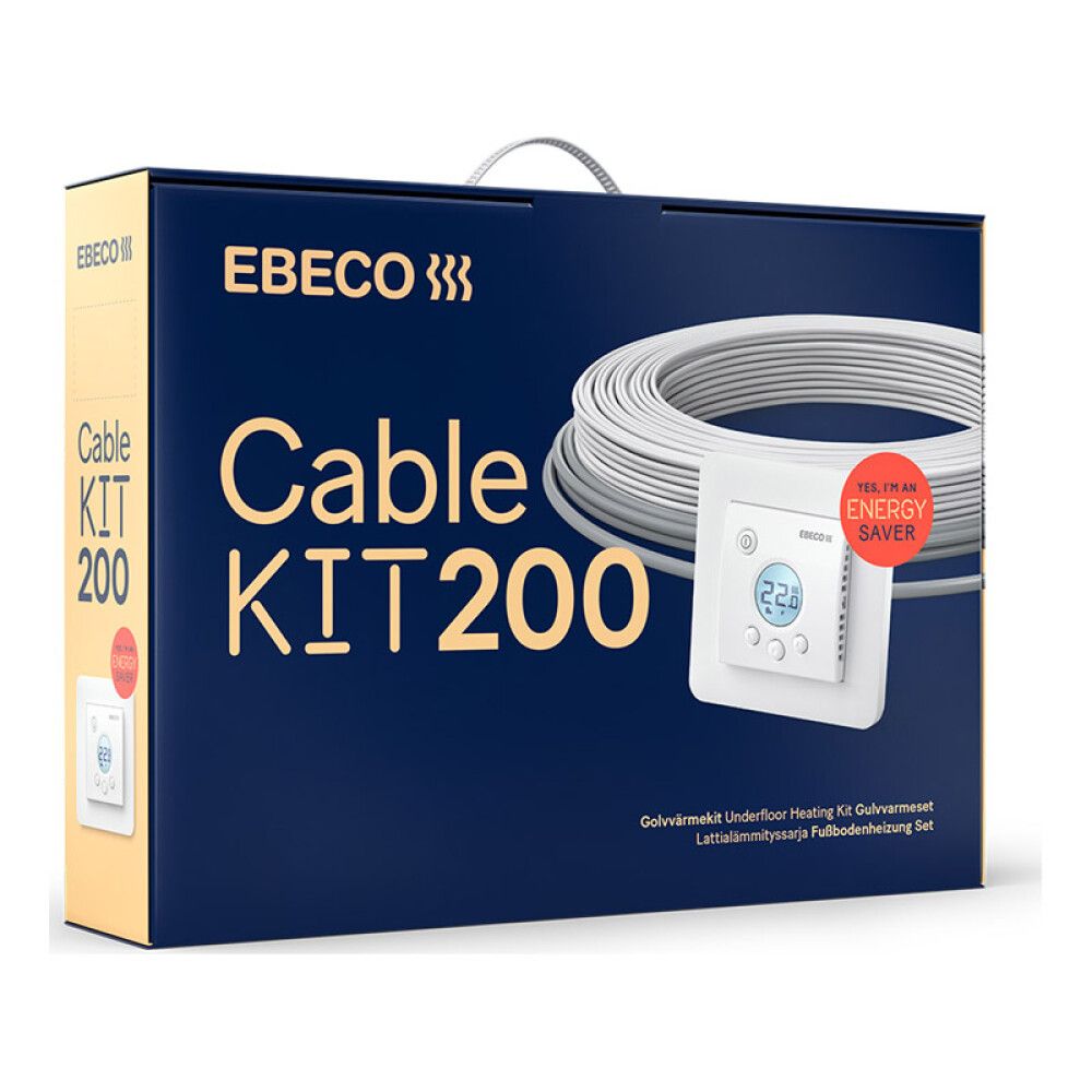 Põrandaküttekaabel Ebeco Cable kit 200, 200 W 18,5 m