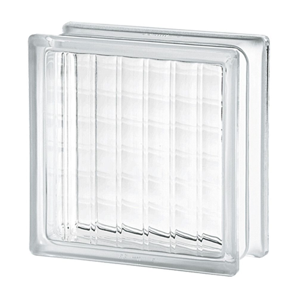 Klaasplokk lai triip 190 x 190 x 80 mm