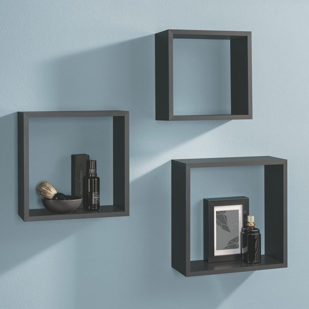 Seinariiulite komplekt Dolle Frame must 3 tk