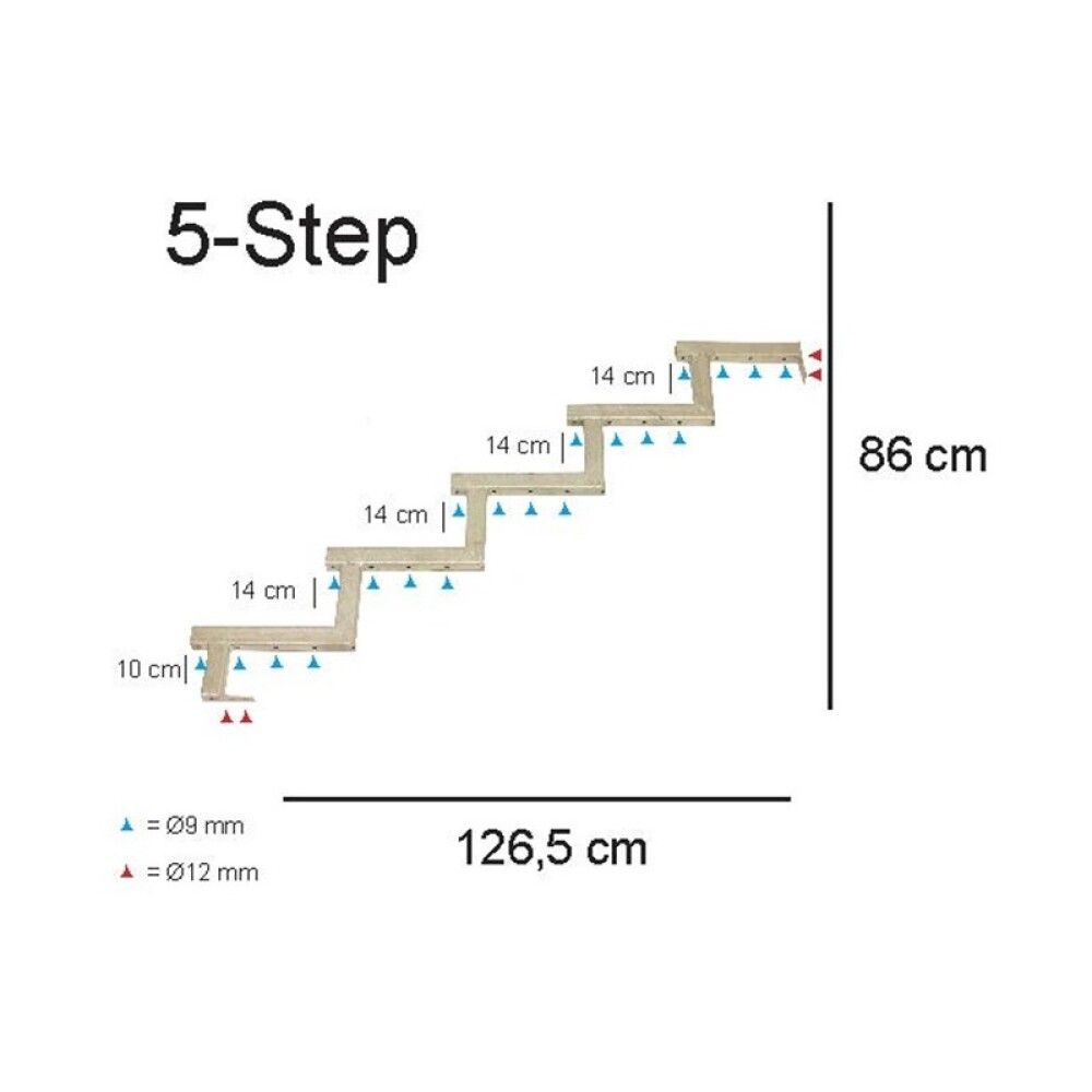 Trepi alustala Hortus 5-astmeline kuumtsingitud