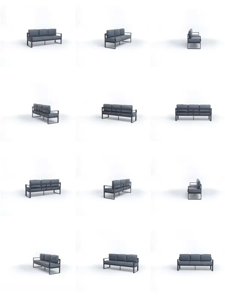 Diivan SunFun Firenze 3-kohaline must/hall