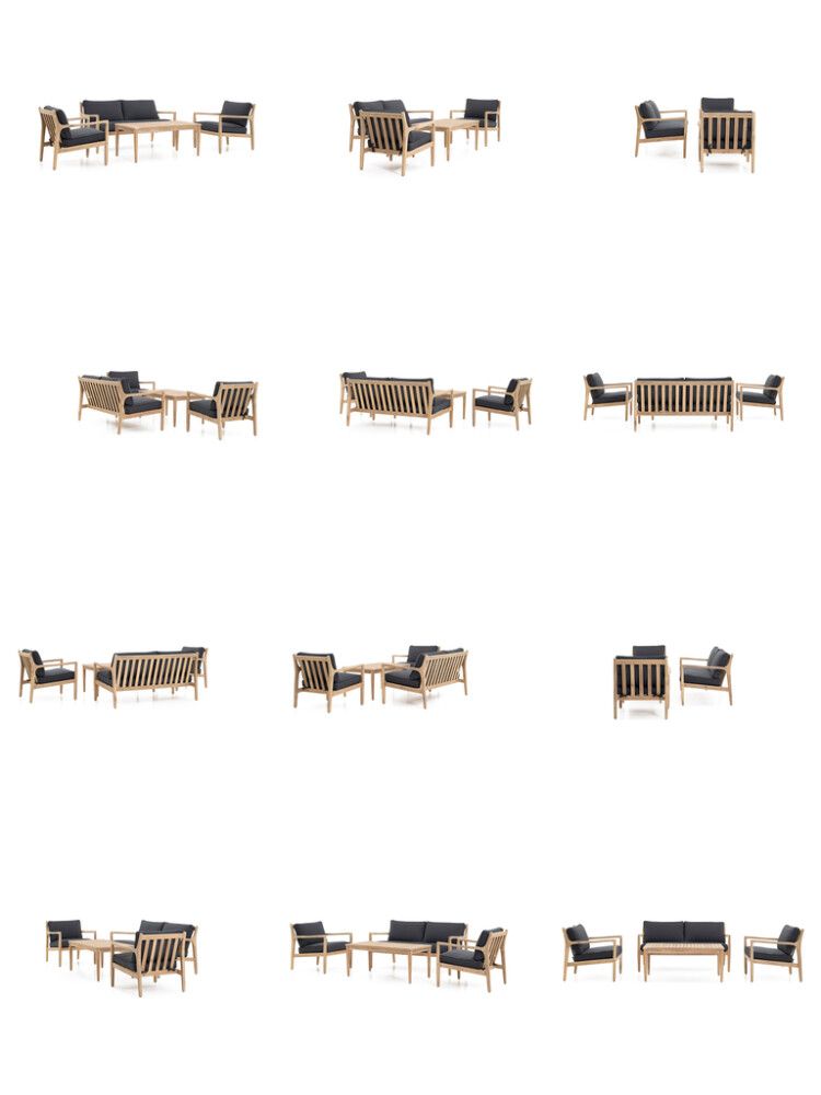 Diivanikomplekt SunFun Wagner, hallid istmepehmendused