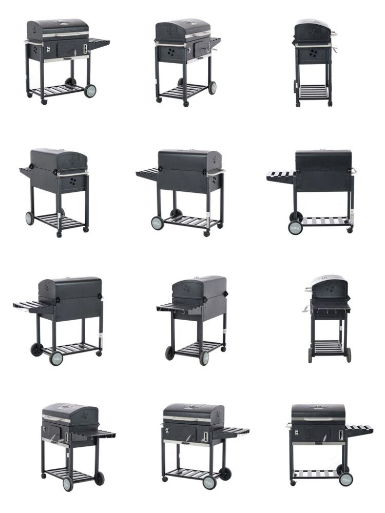 Söegrill Kingstone Black Angus must/hõbe