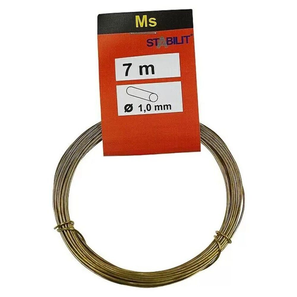 Messingtraat Stabilit hall 1,0 mm 7 m