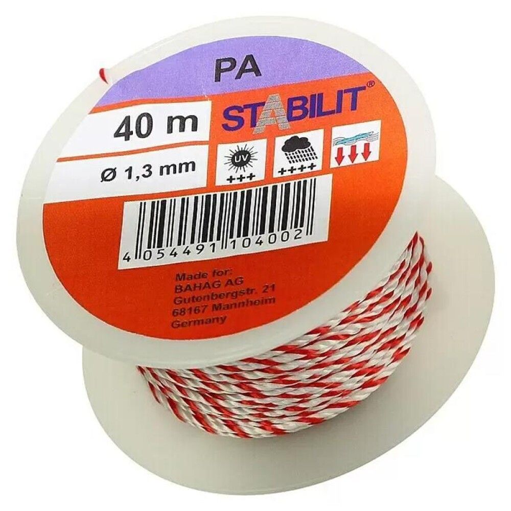 Nailon universaalnöör punane 1,3 mm 40 m