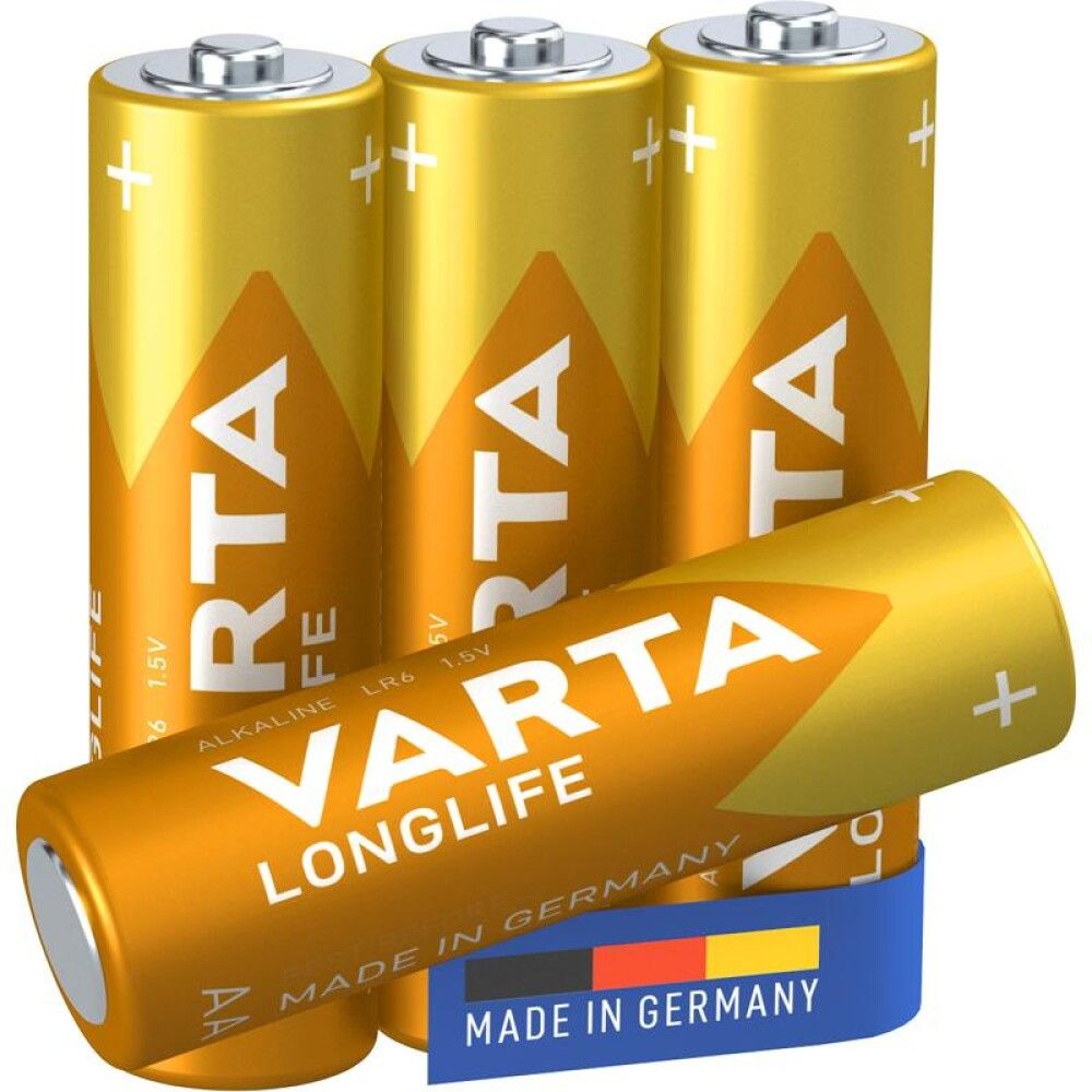 Patareid Varta Longlife 1,5 V AA/LR6, 4 tk