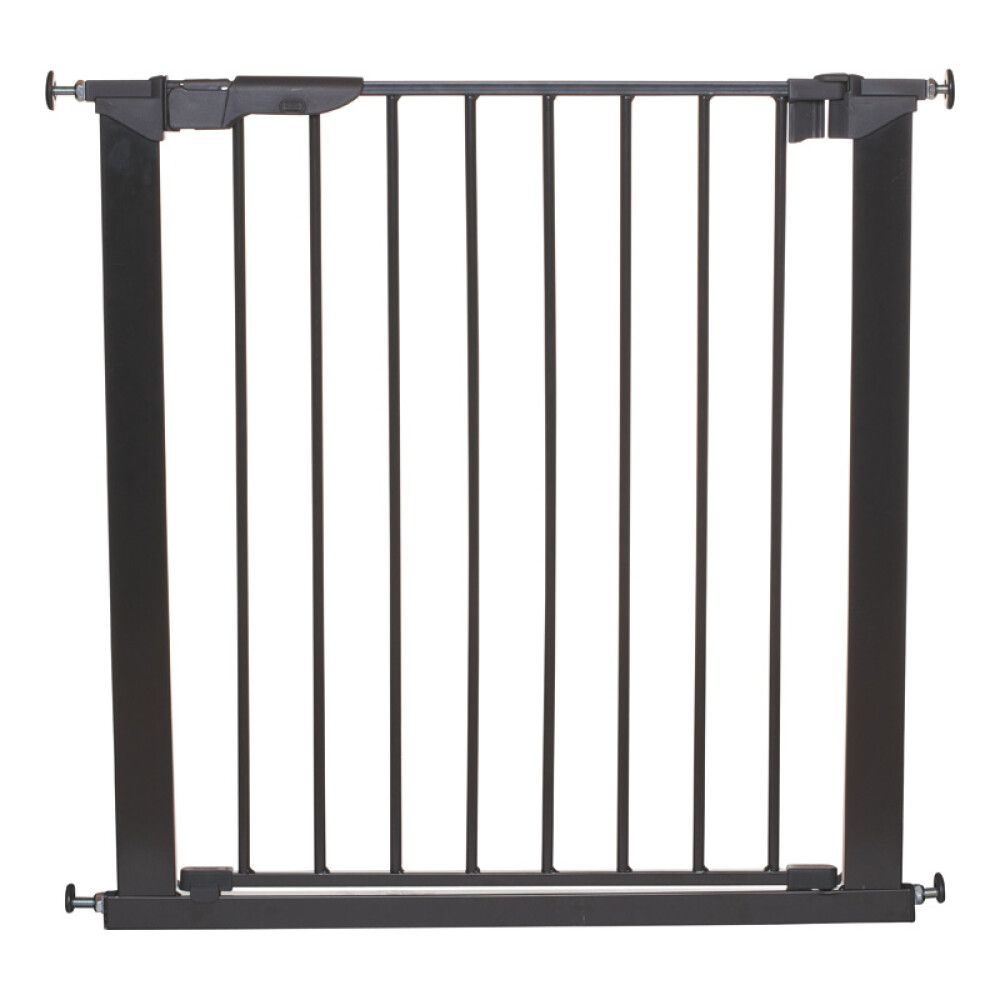 Turvavärav Modig must, metallist 735 - 796 x 730 mm