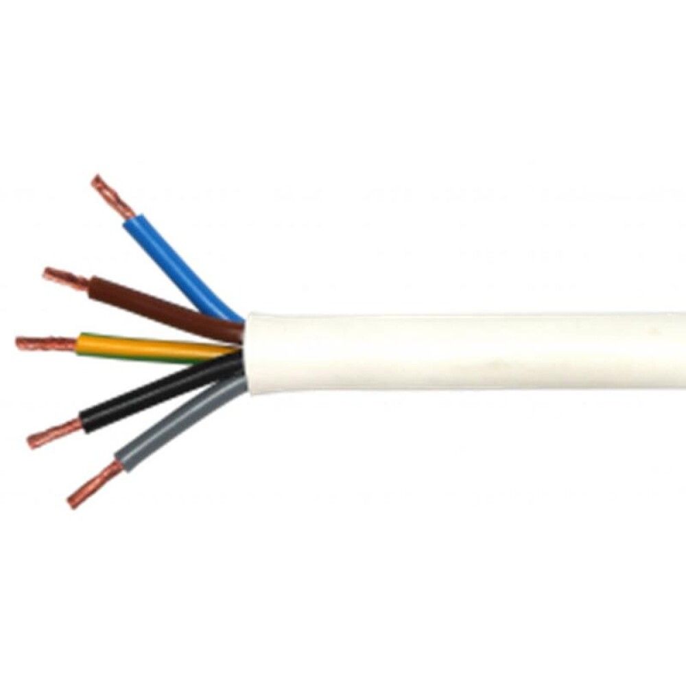 Kummikaabel Kabelexpress H05VV-F3x1,0 mm² valge 5 m