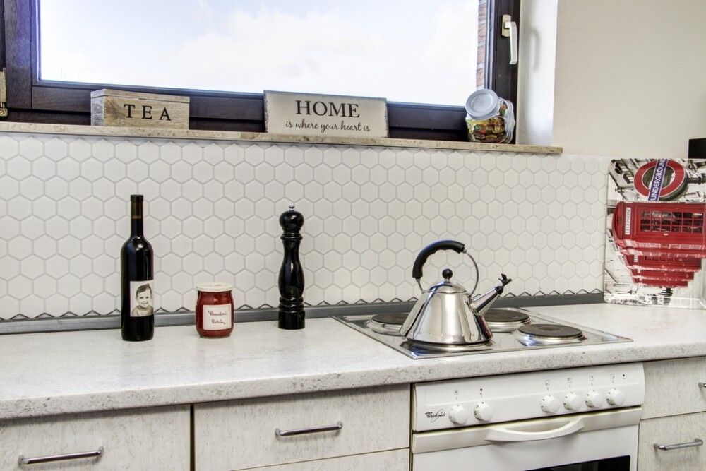 Mosaiik Hexagon valge 32,5 x 28,1 cm Matt