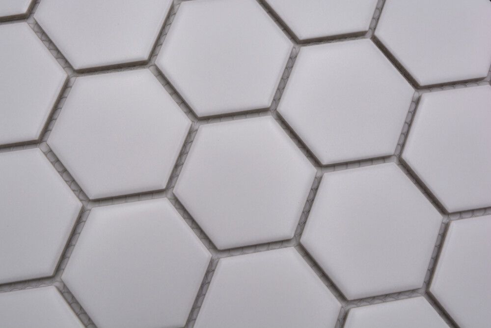 Mosaiik Hexagon valge 32,5 x 28,1 cm Matt