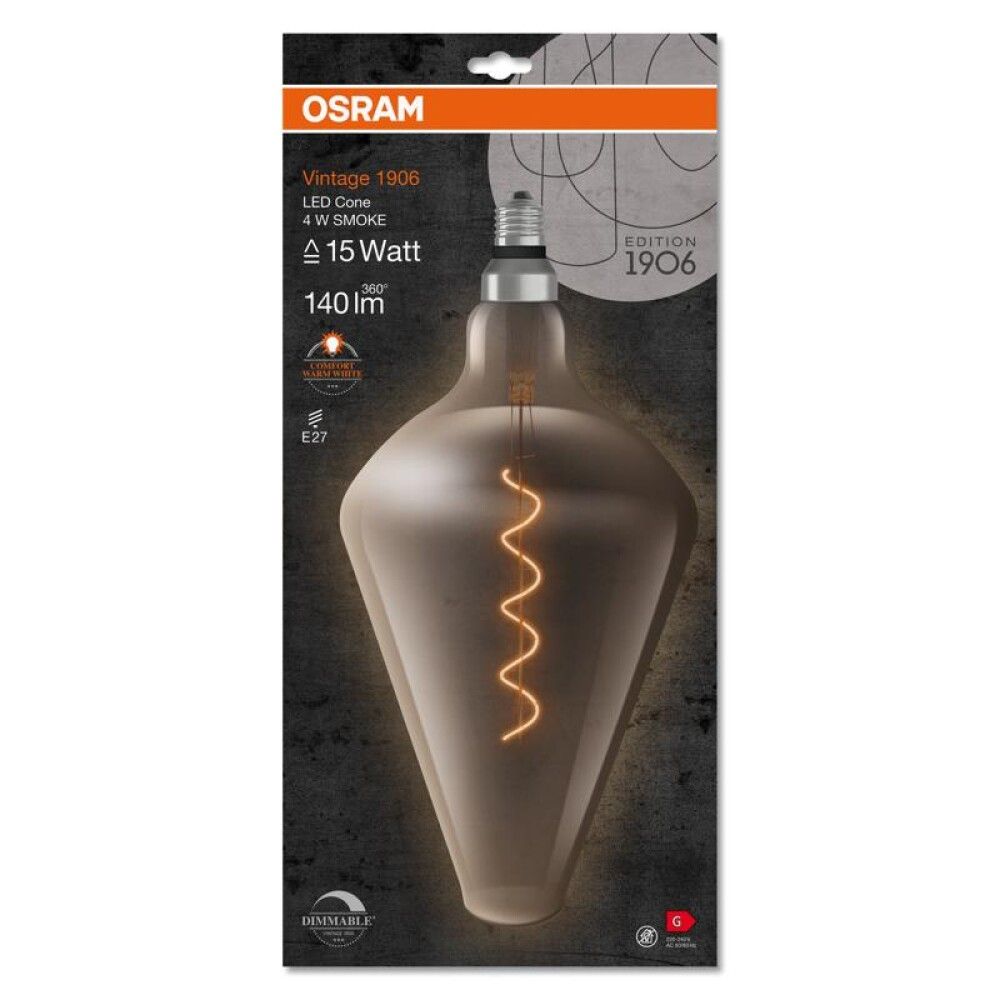 LED-lamp Osram Vintage 1906 AW 15 DIM 4 W/1800 K E27