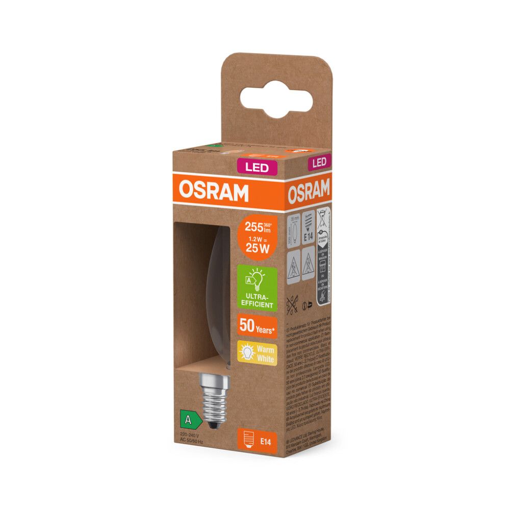 LED-lamp Osram Classic B 25 Filament E14 255 lm 2700 K, läbipaistev