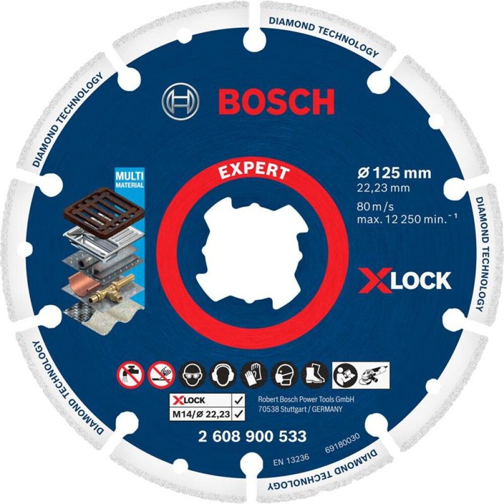 Teemantlõikeketas Bosch X-Lock 125 mm