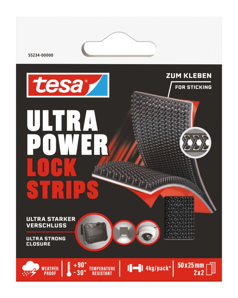 Ultra Power Lock Strips tesa ribad 5 cm x 25 mm 2 tk/pk
