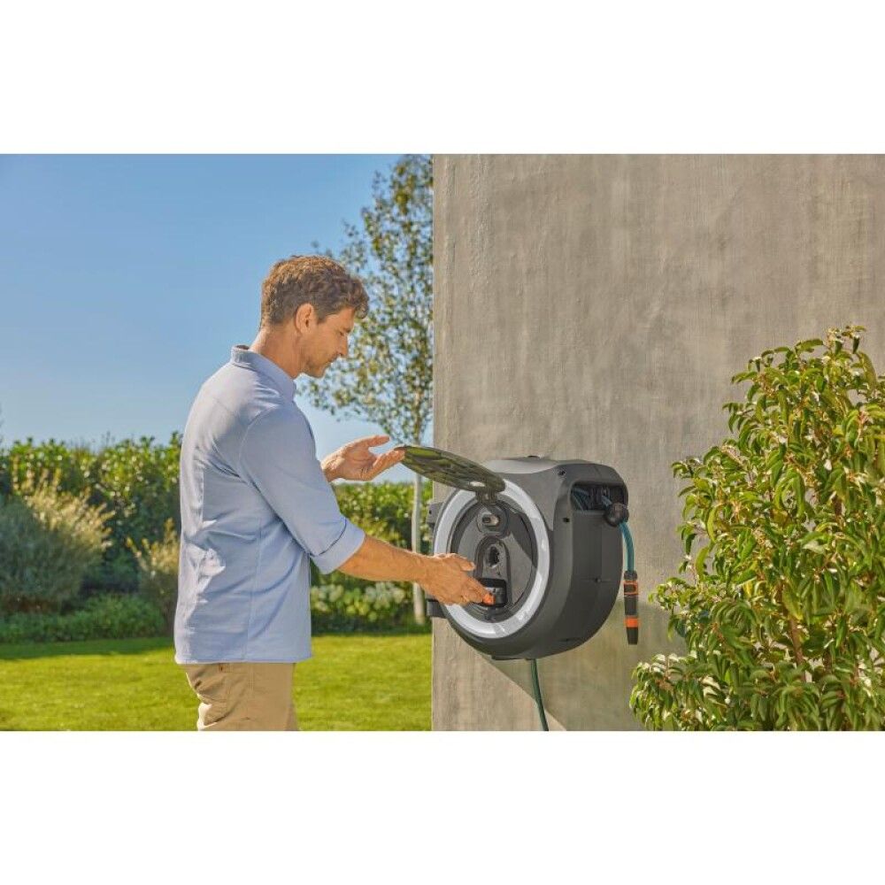 Voolikupool Gardena Powerroll XXL 40 m komplekt, valge