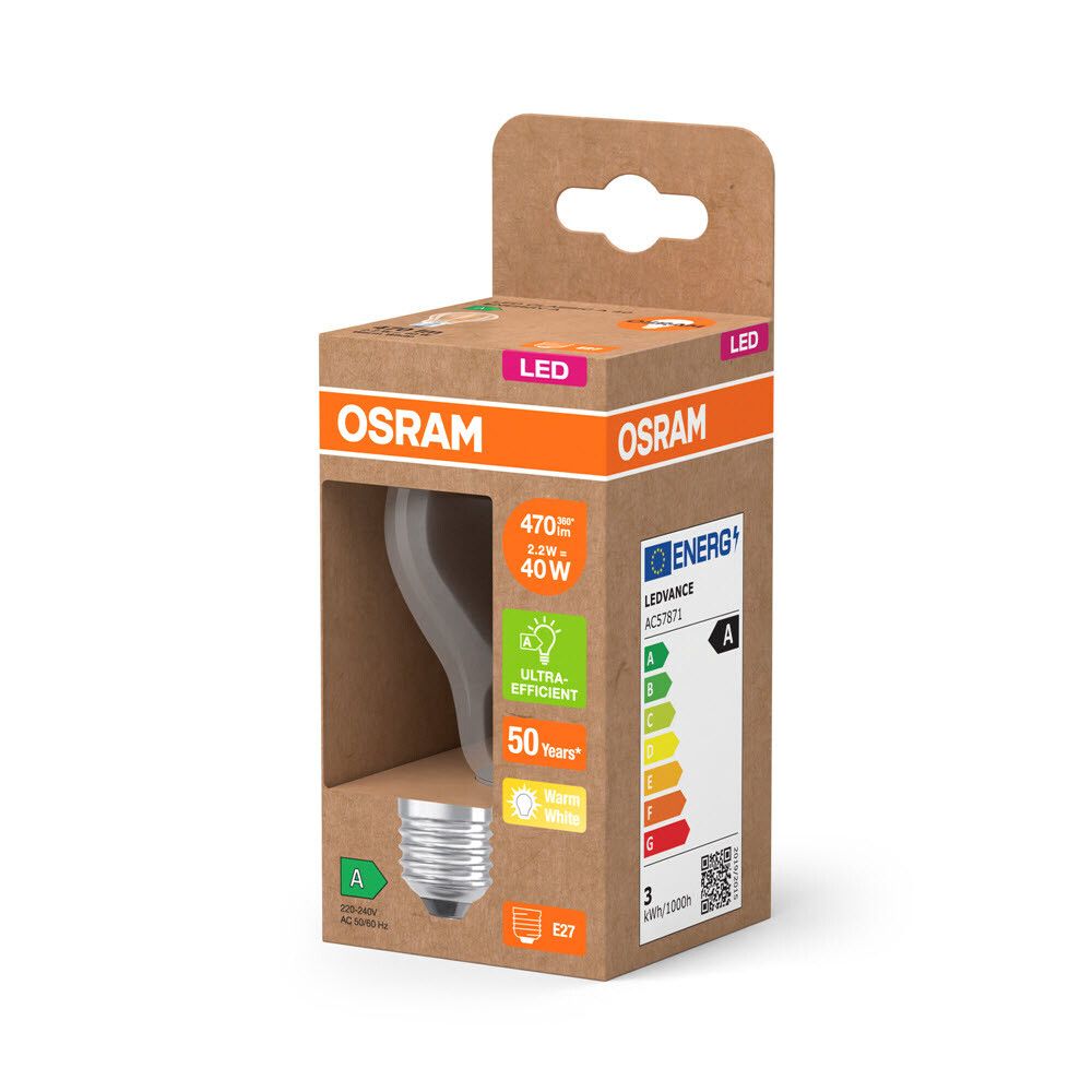 LED-lamp Osram Energy efficiency CLA40