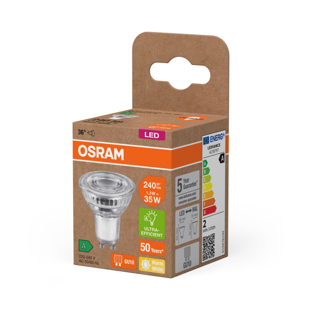 LED-lamp Osram Energy efficiency PAR16