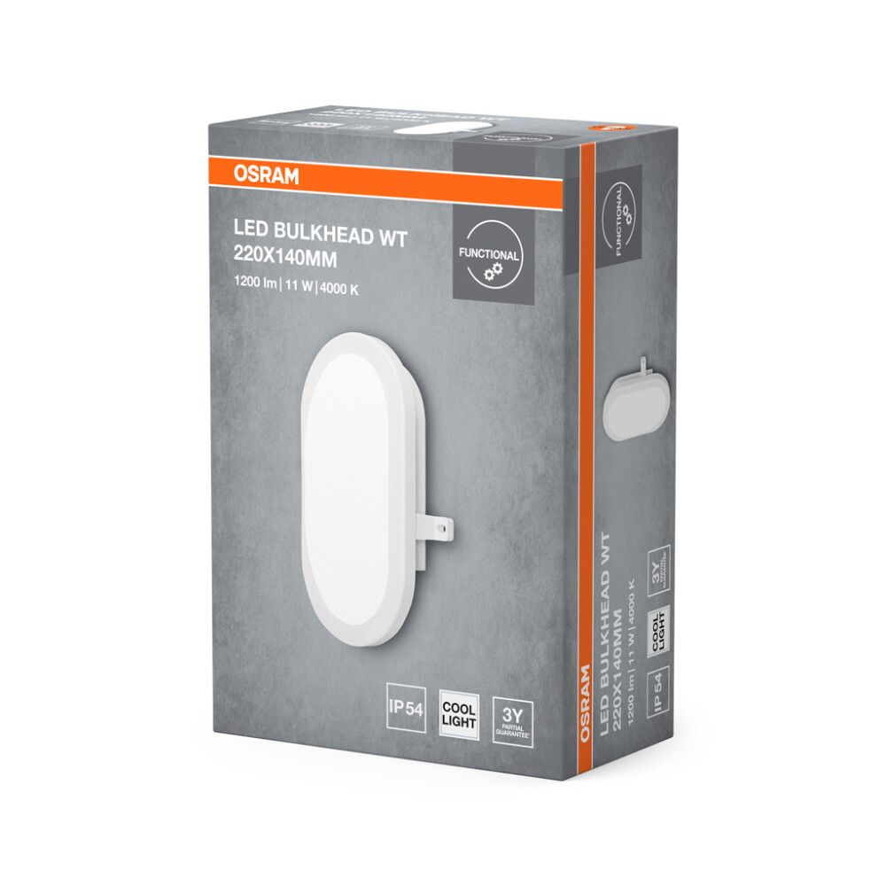 LED-üldvalgusti Osram Bulkhead 14,3 x 21,6 cm IP54 Valge