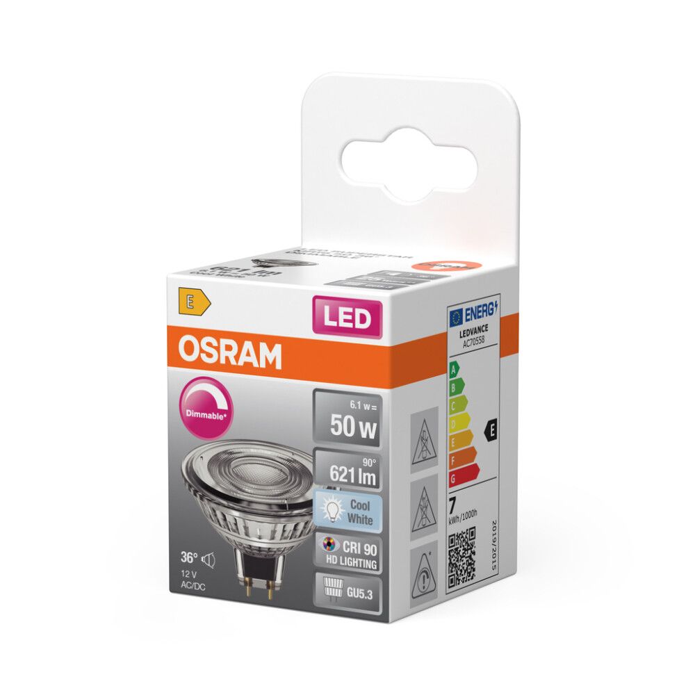 LED-lamp Osram Superstar MR16 DIM GU5.3 6,1 W 621 lm 4000 K 1 tk/pk