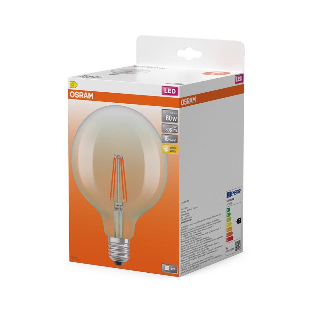 LED-lamp Osram STAR Globe125 60 5,9 W, 2700 K, E27