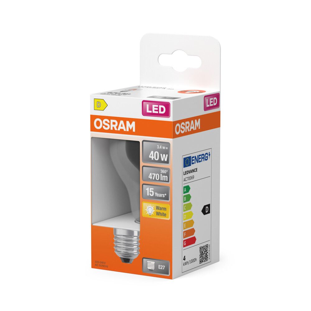 LED-lamp Osram Star Classic A40 E27 3,4 W 470 lm 2700 K