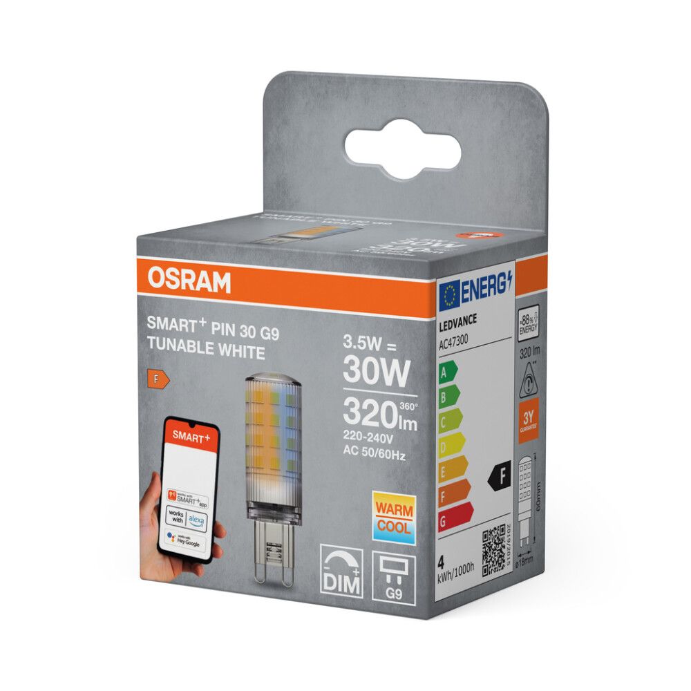 LED-lamp Osram PIN30 Smart+Wifi 3,5W G9