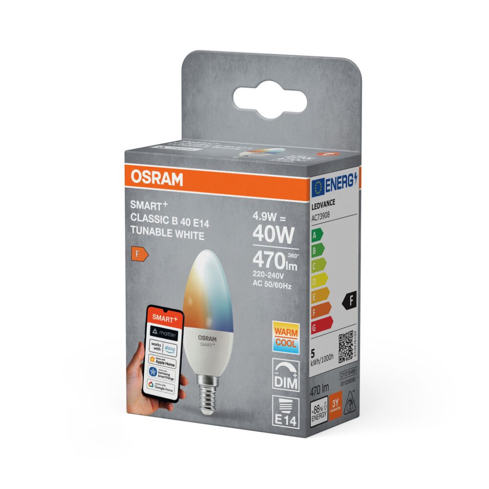 LED-lamp Osram SMART+ MATTER TW 39 200D E14 4,9W 2700K