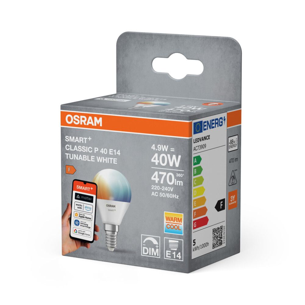 LED-lamp Osram SMART+ MATTER TW 47 18 E14 4,9W 2700K