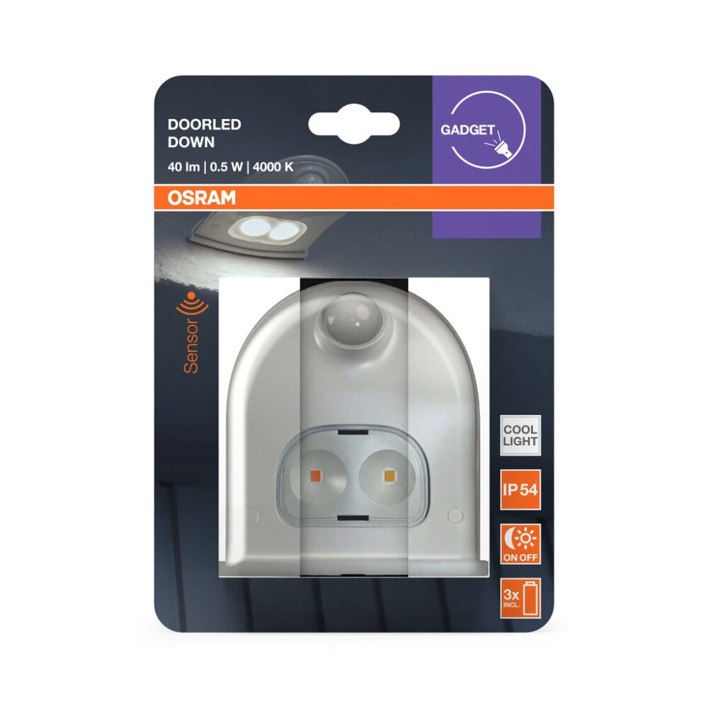 Sensorvalgusti Osram Doorled Down valge 9,6 x 10,3 cm IP54