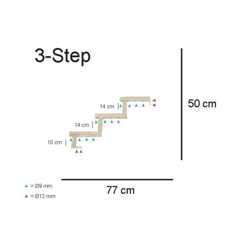 Trepi alustala Hortus 3-astmeline kuumtsingitud
