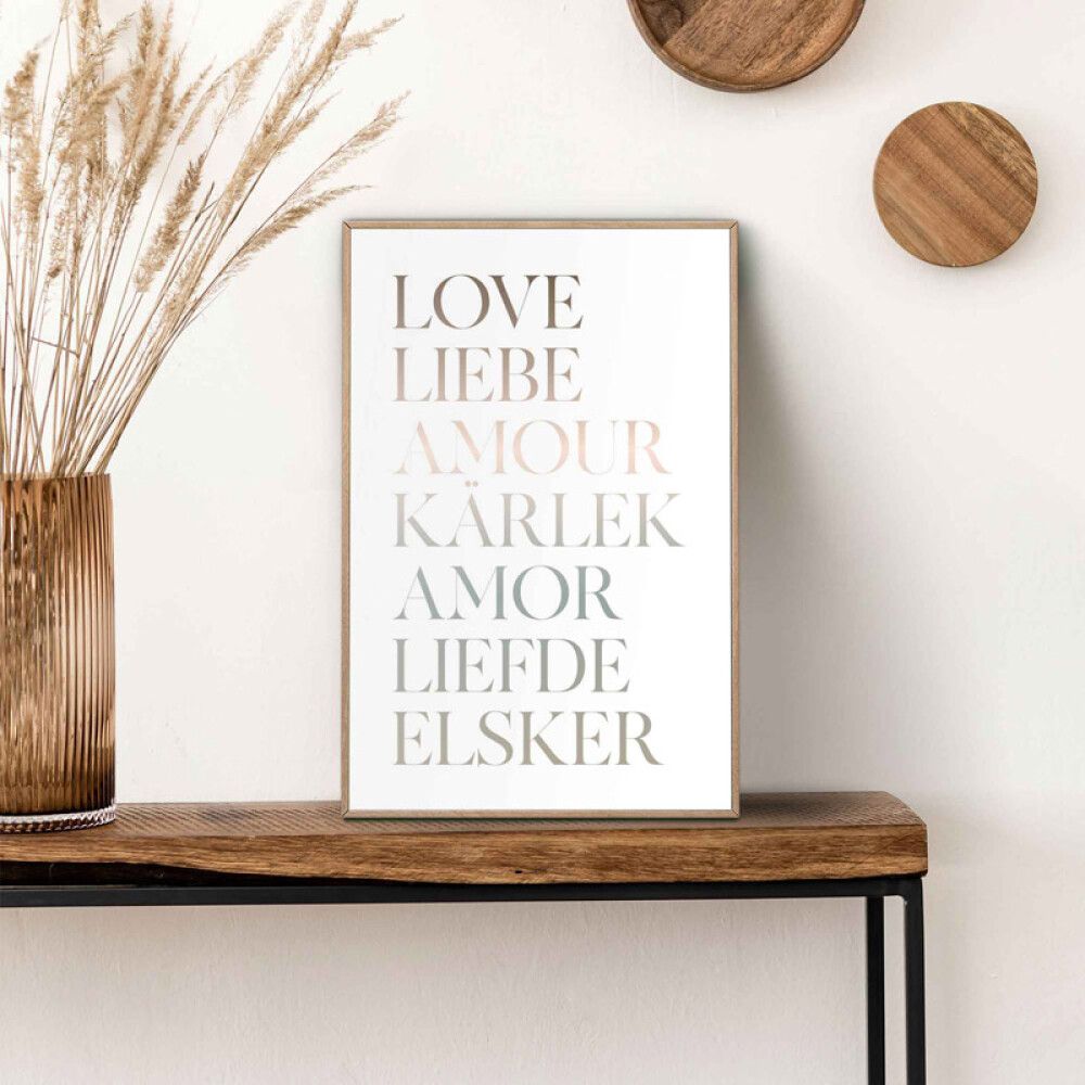 Sisustuspilt Reinders Slimframe Love 20 x 30 cm
