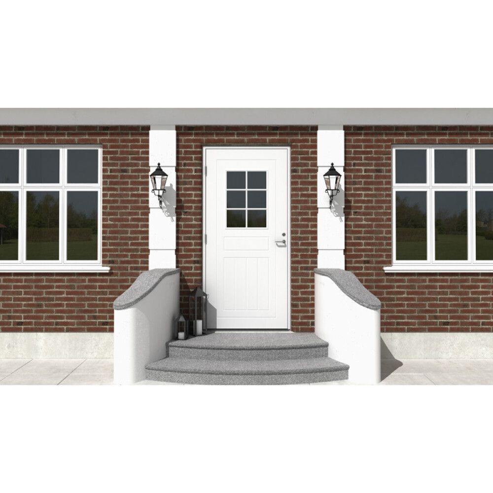 Välisuks Lund M10 x 21, valge parem