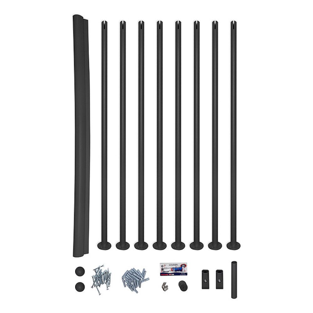 Piirde komplekt Dolle Atlanta ja Dallas treppidele Must