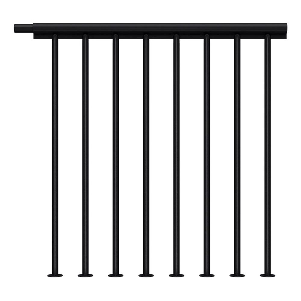 Piirde lisakomplekt Dolle Atlanta ja Dallas treppidele Must