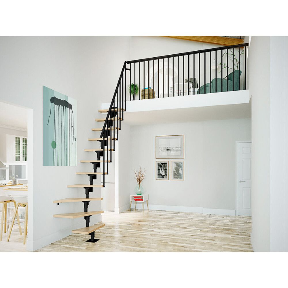 Trepp Dolle Dallas L-kujuline Must