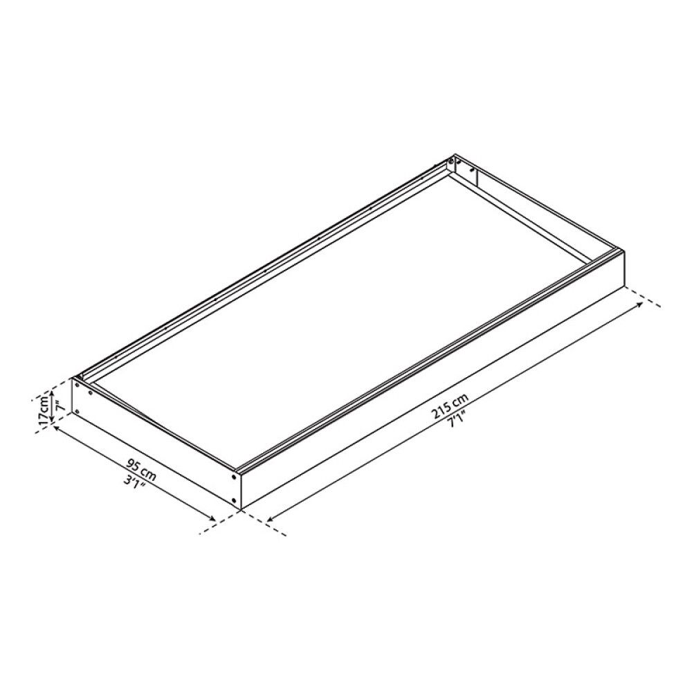 Varikatus Solid Elements Anna 2,1 x 0,9 m