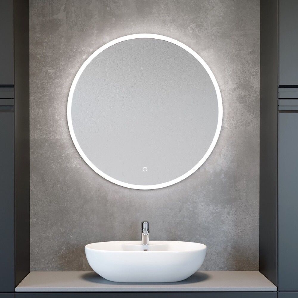 RUNDT SPEIL MED LEDRAMME Ø80CM