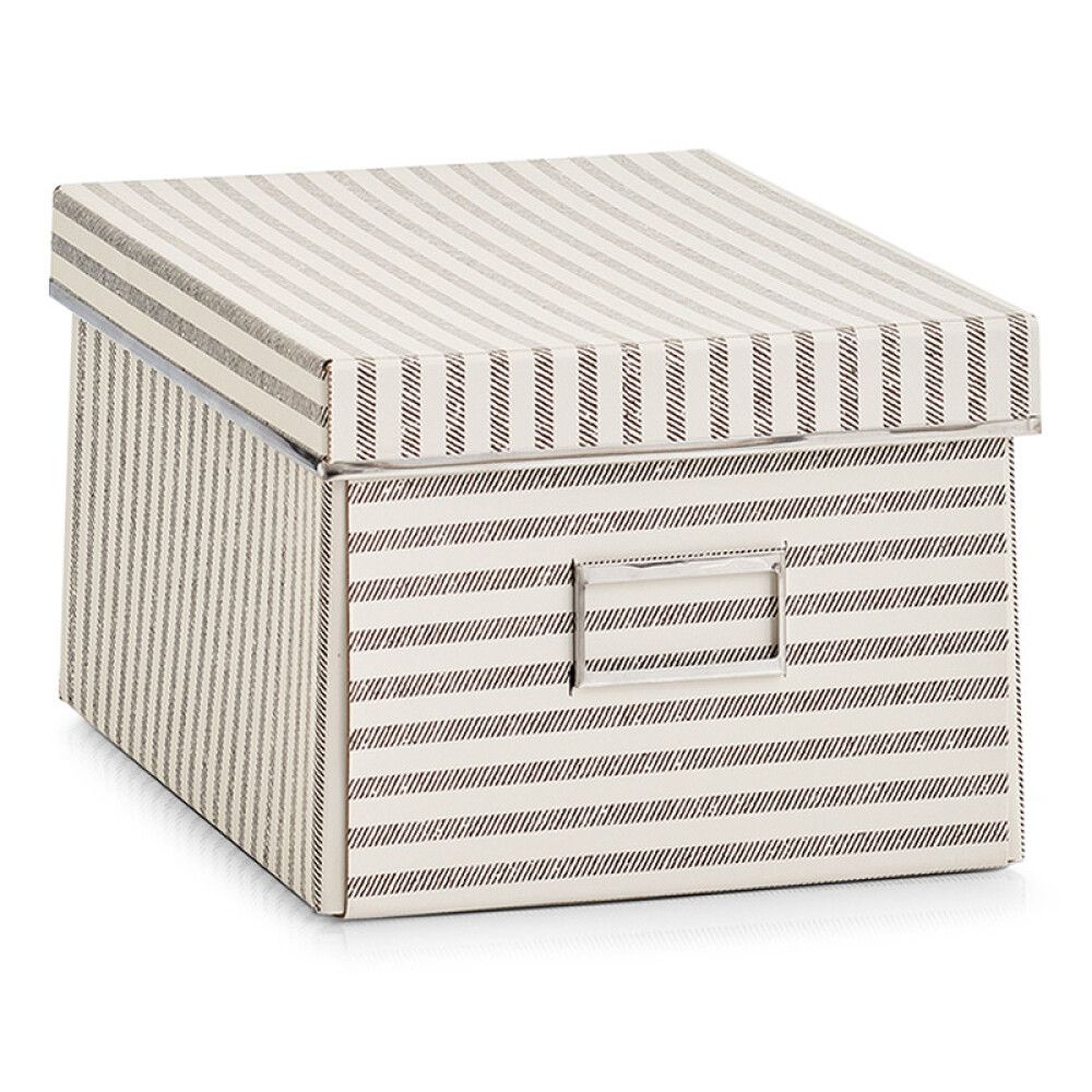 Hoiukast Zeller beež triibuline 28 x 21 x 15 cm