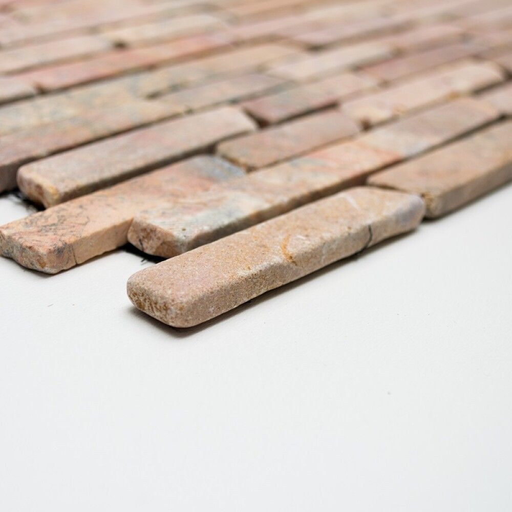 Looduskivimosaiik Bali Mos Brick 145 punane 30,5 x 30,5 cm