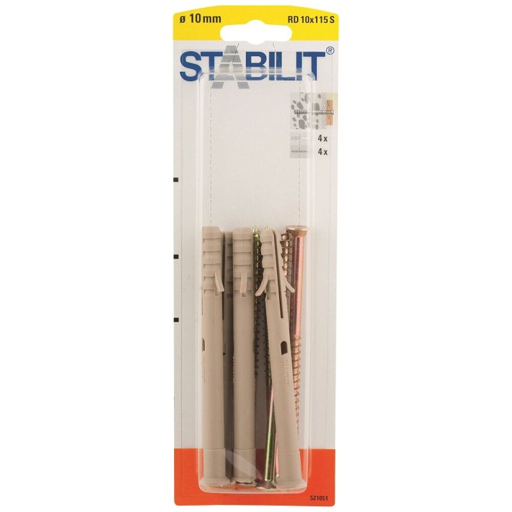 Tüübel kruviga Stabilit 10 x 115 mm