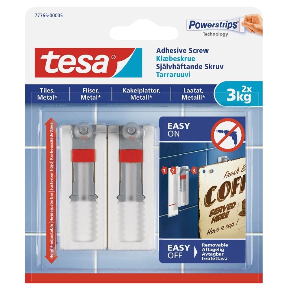 Reguleeritav nagi Tesa 3 kg 2 tk