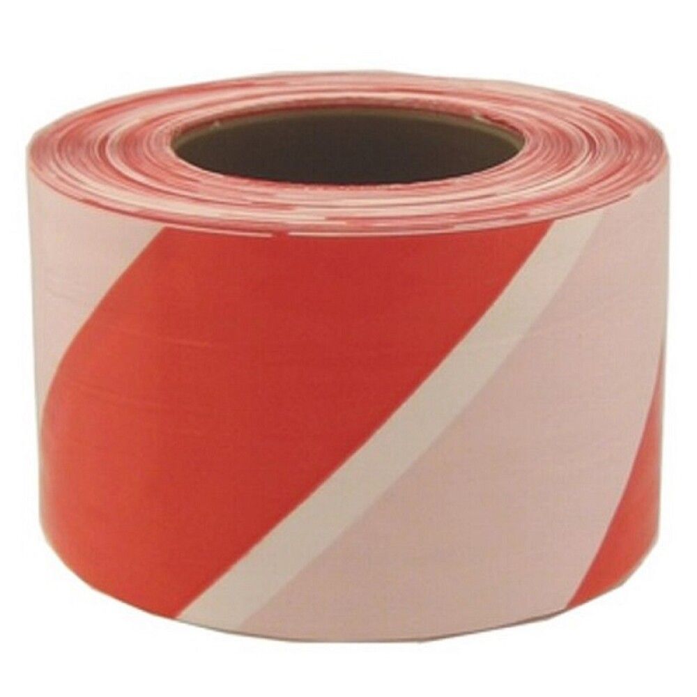 Ohuteip punane-valge 80 mm x 250 m