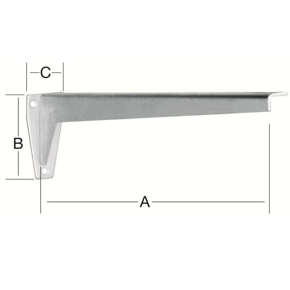 Riiulikandur 480 mm tsingitud