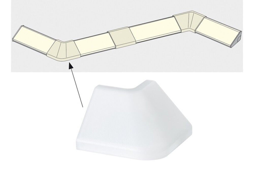 Delta profiili välisnurk 2 tk